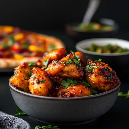 Lemon Chicken with a hot sauce glaze