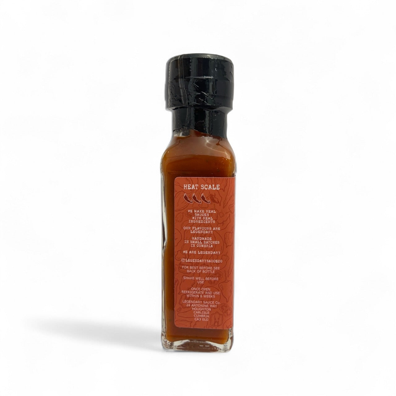 A bottle of Lemon & Herb Amarillo Hot Sauce